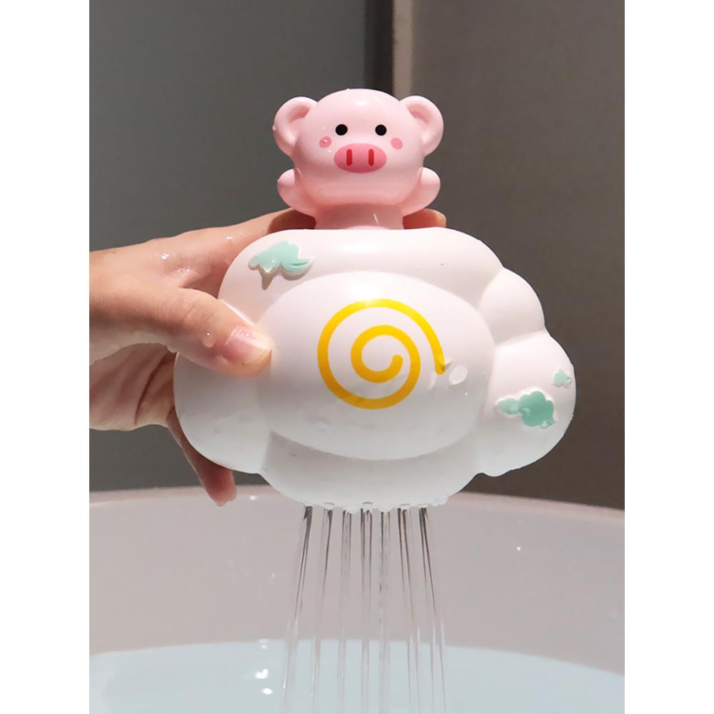 包邮洗澡玩具下雨云朵小鸭子蛋宝宝孵蛋戏水玩具儿童浴室洒水喷水