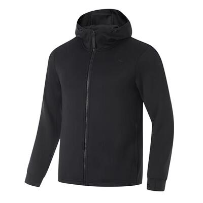 李宁2024秋季新款男子健身运动休闲速干开衫连帽外套AWDU867