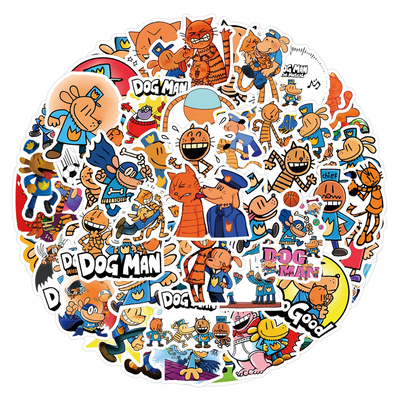 55张DogMan神探狗装饰防水贴纸