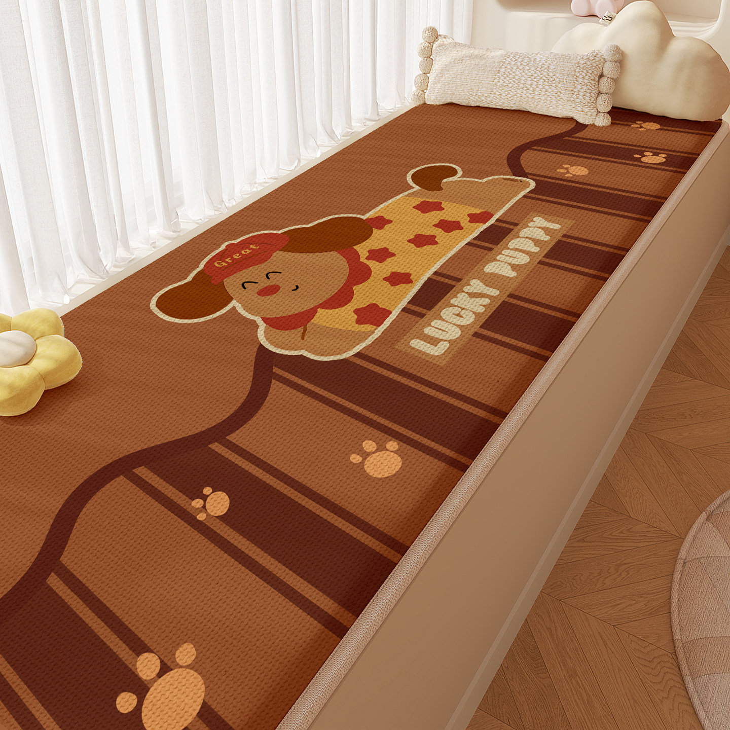 26新款飘窗垫窗台垫四季通用亚麻