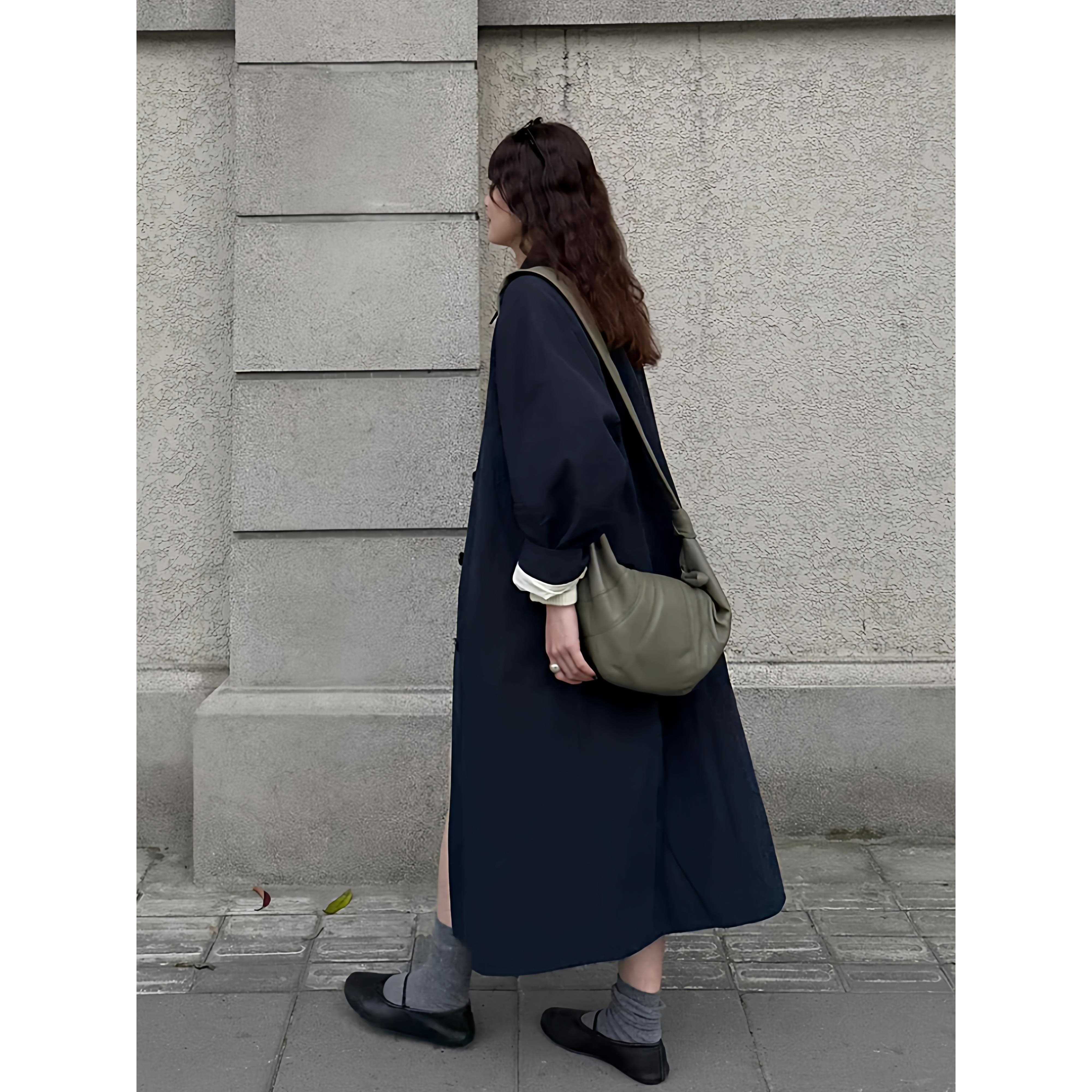 韩版风衣外套女2025秋季新款巨好看的小个子正流行爆款薄款中长款