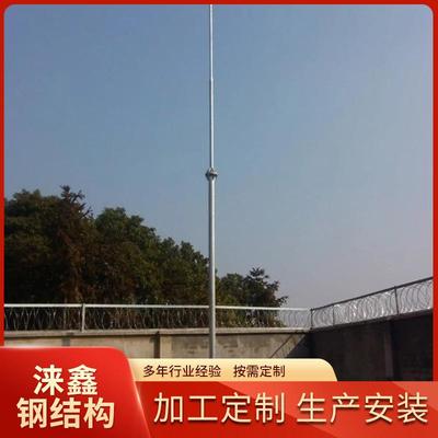 生产厂家GH防雷塔独立环形避雷塔20米环形钢管避雷塔针镀锌避雷塔