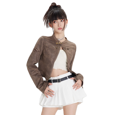 KRO机车皮衣夹克外套修身百搭