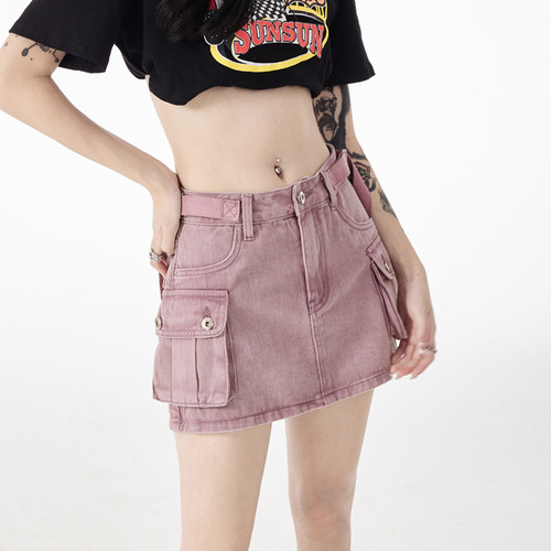 KRO工装短裙A字性感辣妹