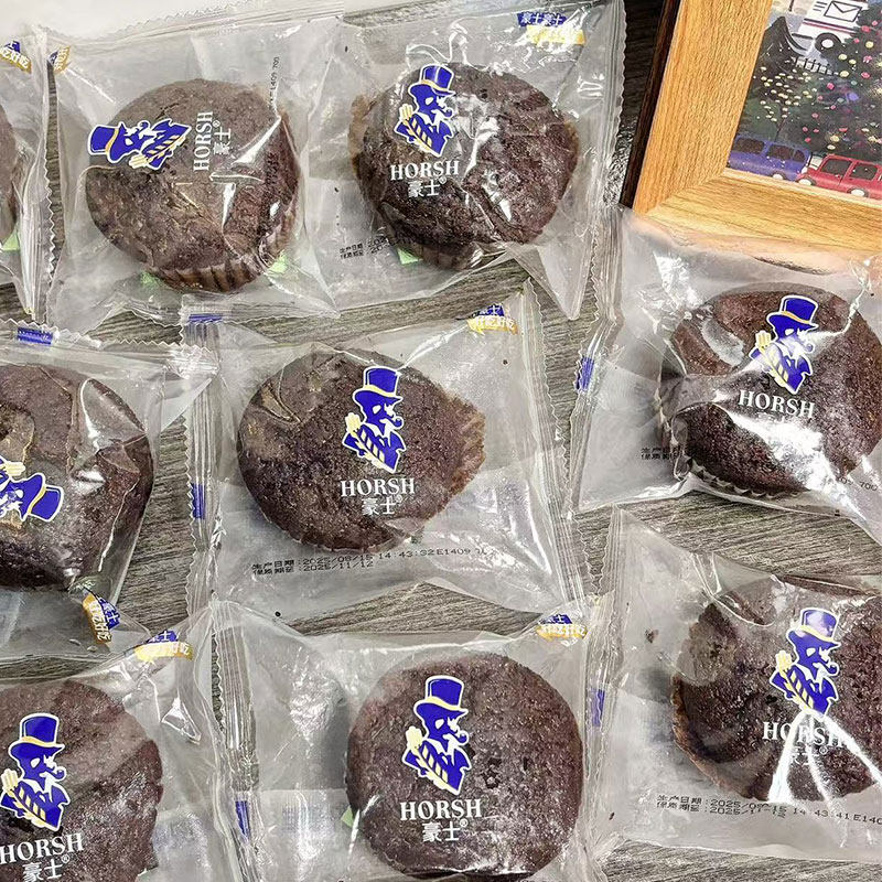 豪士新品巧克力小蛋糕夹心面营养早餐代餐宿舍速食下午茶零食点心