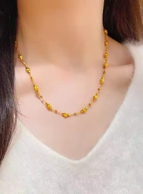 爆闪猫眼蹦迪珠项链手链精致百搭气质款