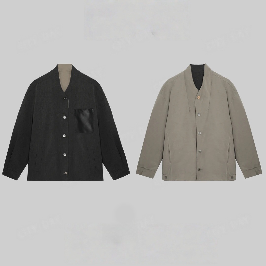 CiyDey【南哥】许你耀眼·双面穿拼皮仿花纱肌理夹克男25022