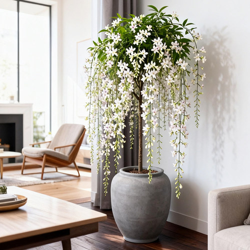 现代简约陶罐形镁泥花盆