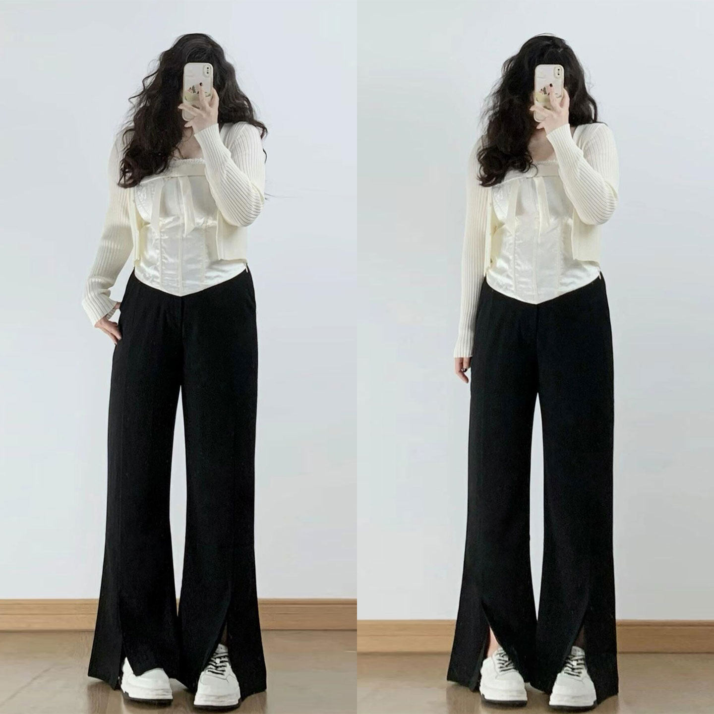 大码胖mm巨好看冬装开叉西装裤女2026新款女裤时尚气质微喇休闲裤,女装/女士精品,大码裤装,淘宝优惠券,粉丝福利购,淘宝优惠卷