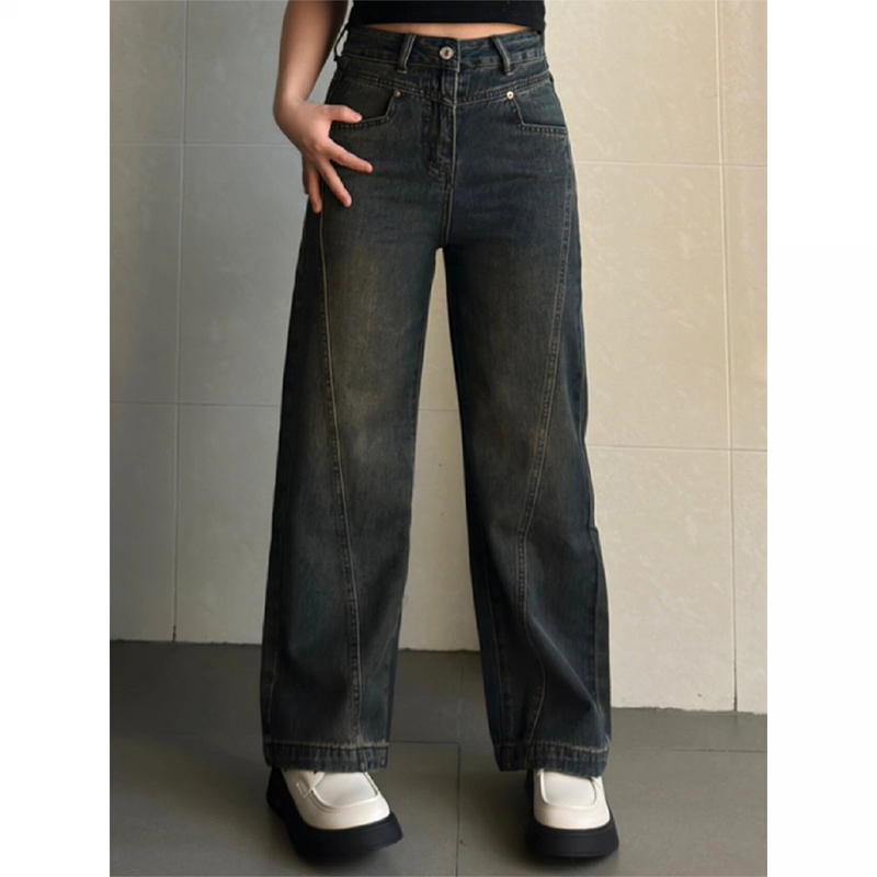 300斤特大码美式ins怀旧百搭长裤