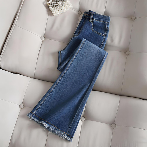 特大码胖mm美式小众ins牛仔裤女