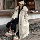 新款 棉服外套女2025冬季 加厚保暖连帽棉衣 收腰显瘦长款 胖mm特大码