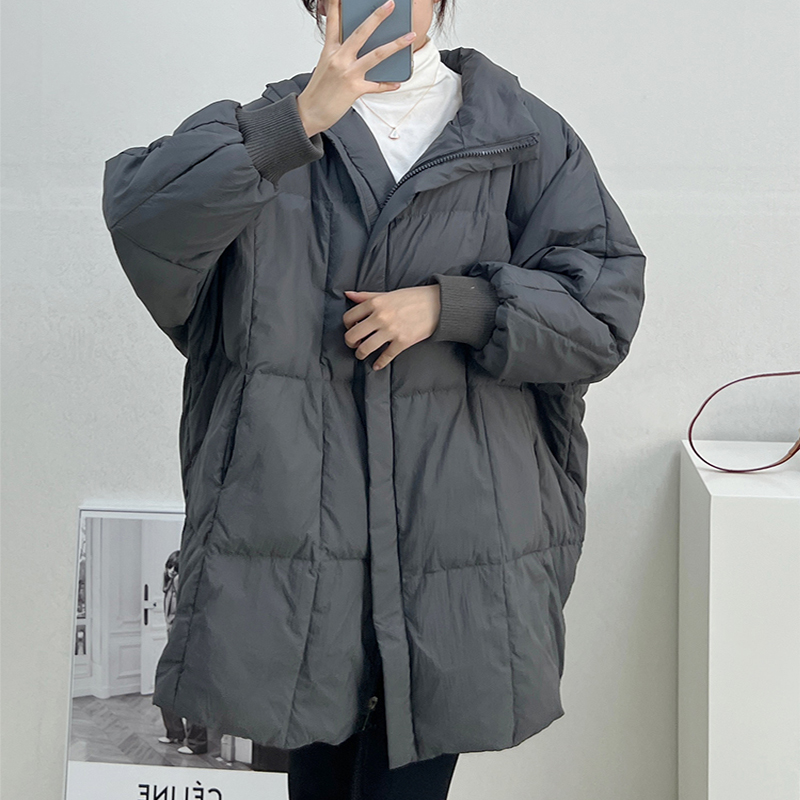 大码女装新款韩版中长款棉衣棉服