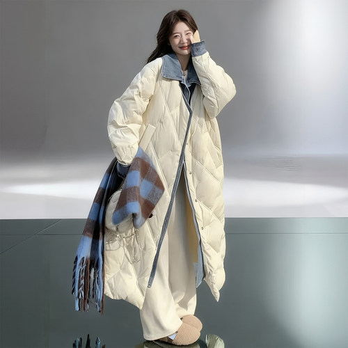 300斤大码女装简约慵懒风棉服女