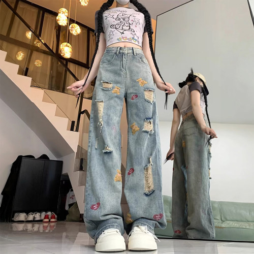 300斤大码女装宽松显瘦阔腿裤女