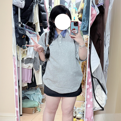 大码女装胖mm宽松显瘦遮肉t恤女