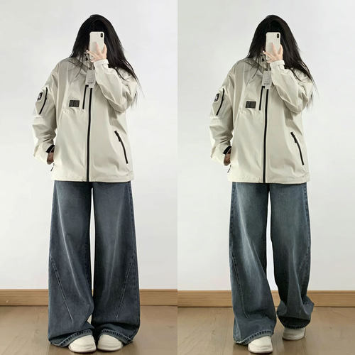 胖mm大码绝美穿搭慵懒风阔腿裤女