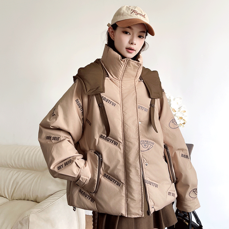 特大码设计感小众百搭休闲面包服