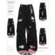 300斤特大码 子 女胖mm宽松休闲百搭阔腿裤 黑色小狗刺绣工装 牛仔裤
