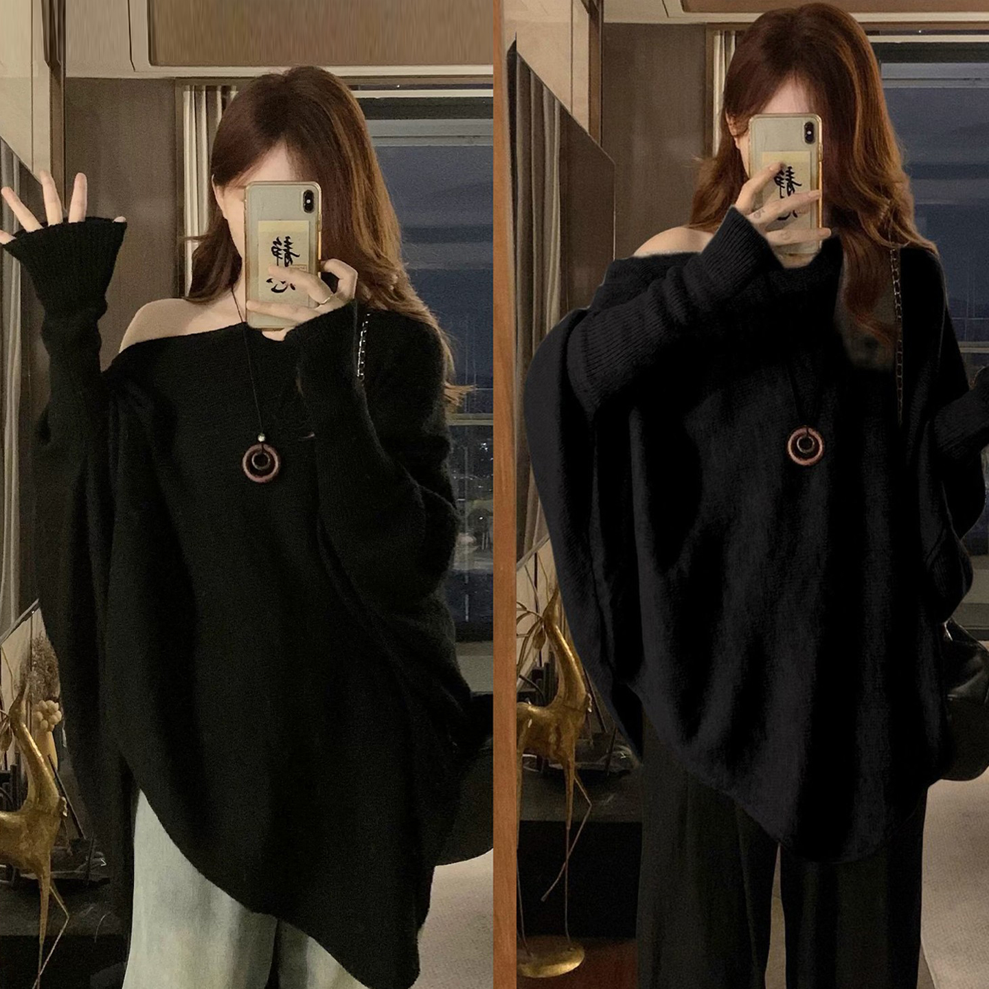 特大码胖mm简约风高级感长袖上衣