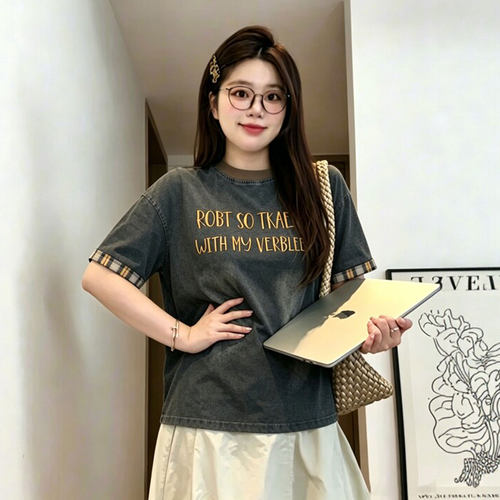 特大码胖mm小个子超好看的上衣女