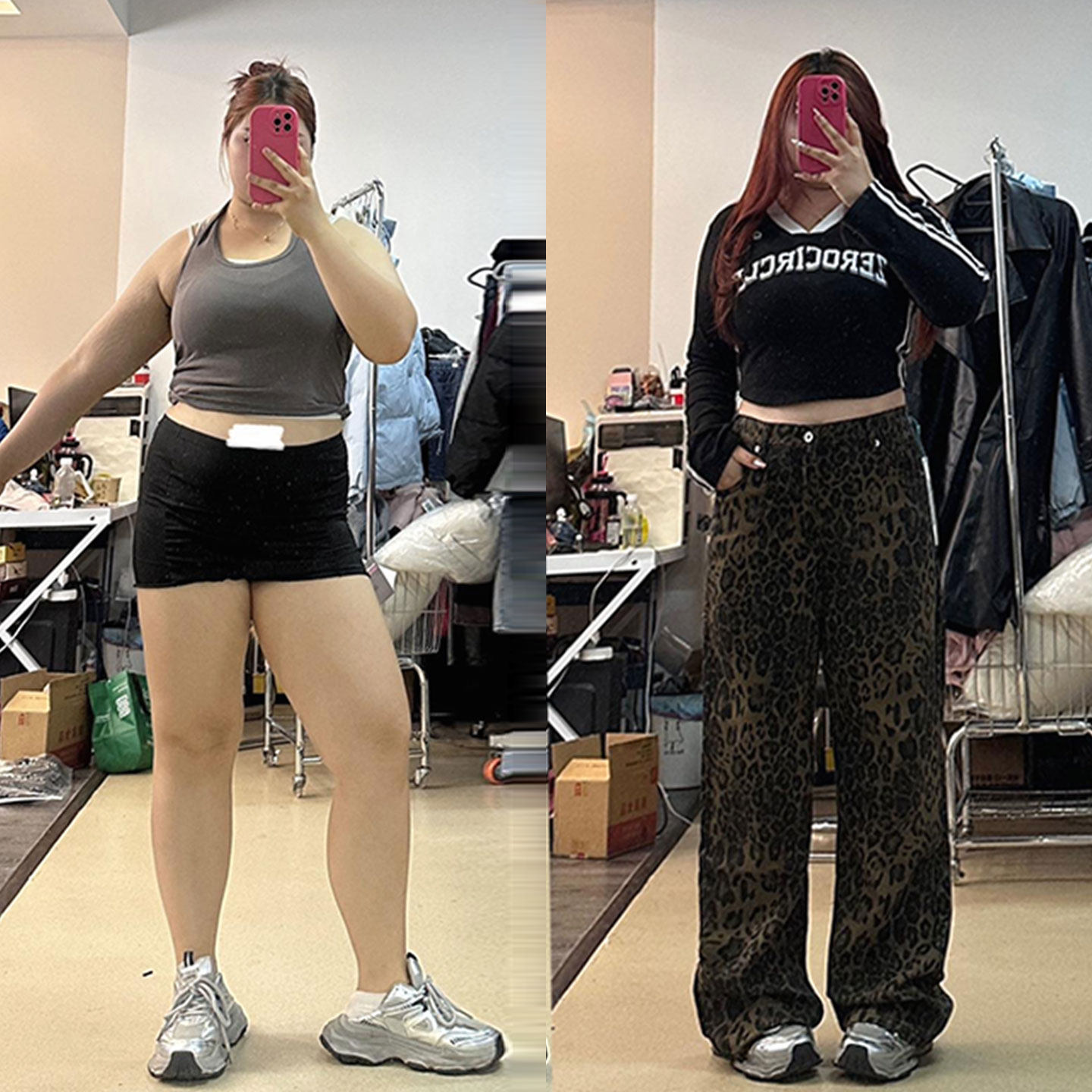 特大码女装胖mm辣妹风豹纹牛仔裤女美式宽松显瘦梨型身材阔腿裤子,女装/女士精品,大码裤装,淘宝优惠券,粉丝福利购,淘宝优惠卷