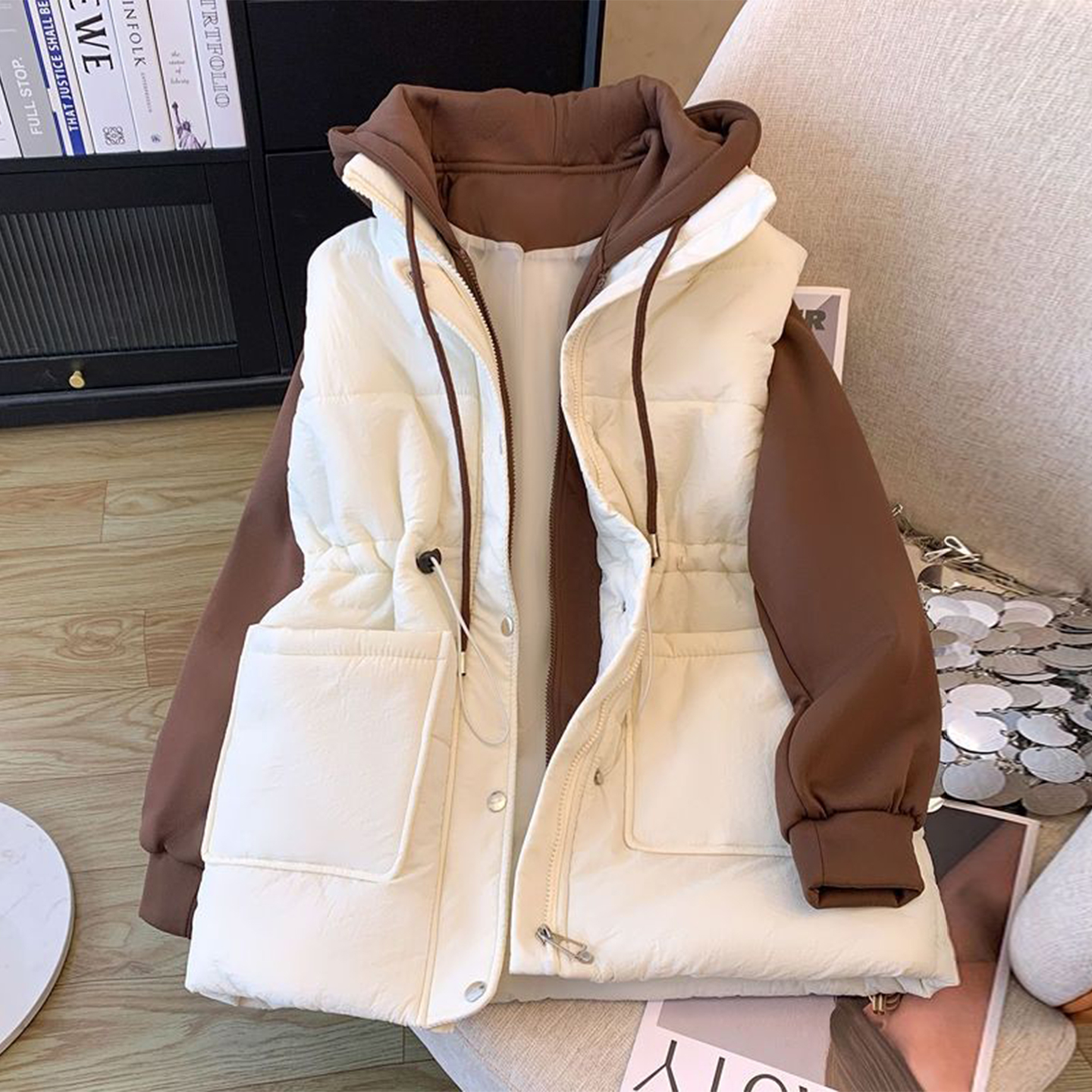 300斤特大码韩版洋气百搭棉服女