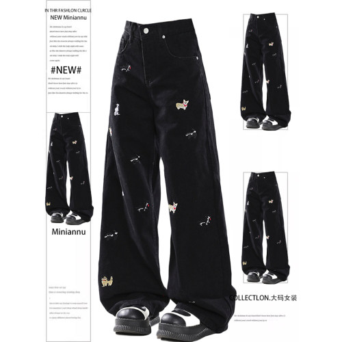 胖mm大码女装高腰个性百搭裤子女