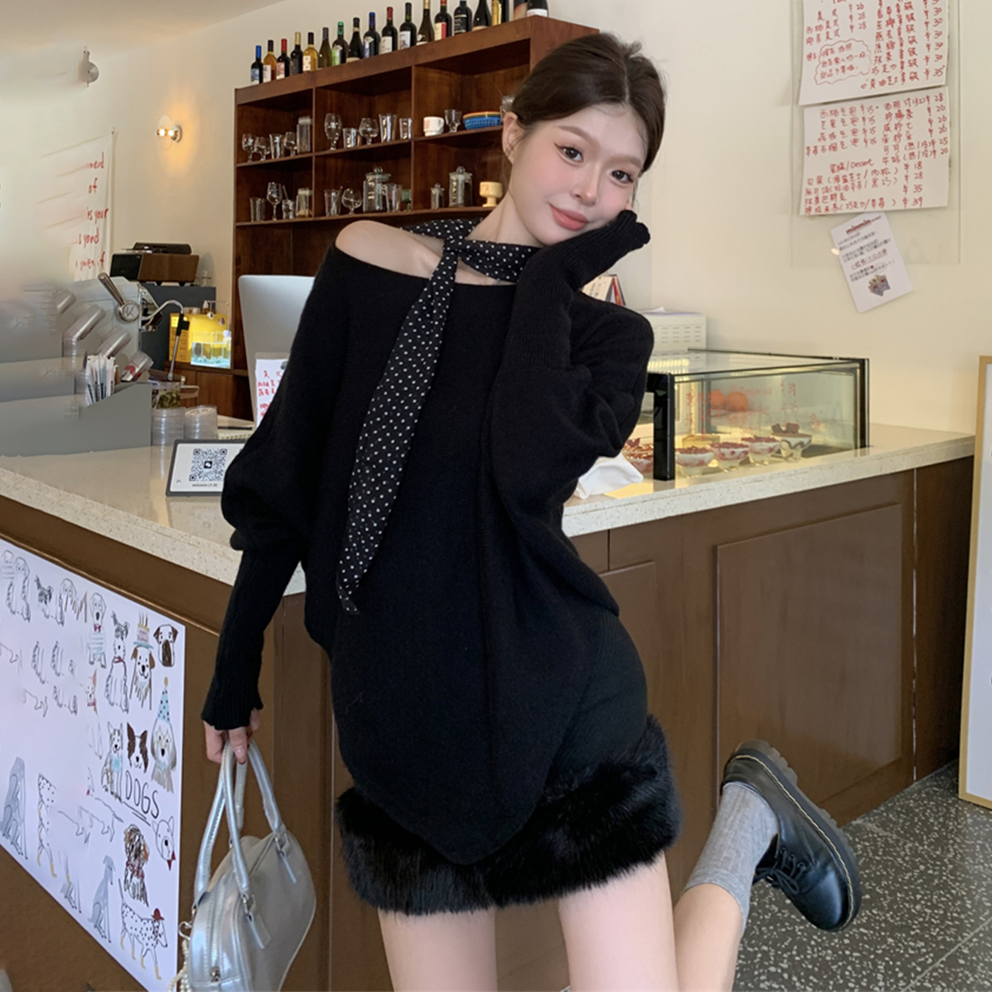 特大码韩系慵懒风学生百搭上衣女
