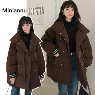 减龄加厚保暖棉服 高级感显瘦气质外套女胖mm韩版 300斤特大码 女装