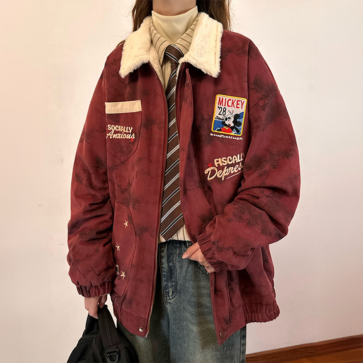 300斤特大码宽松百搭高级感棉衣