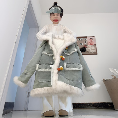 300斤特大码减龄百搭设计感棉服