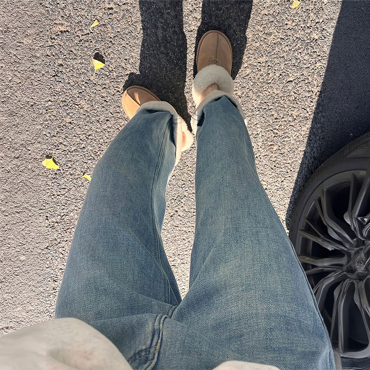 胖mm大码梨型身材显瘦牛仔裤女裤