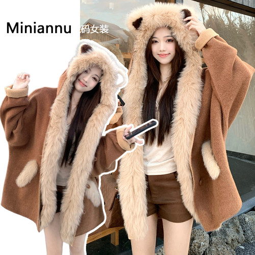 特大码女装小个子宽松显瘦棉服女