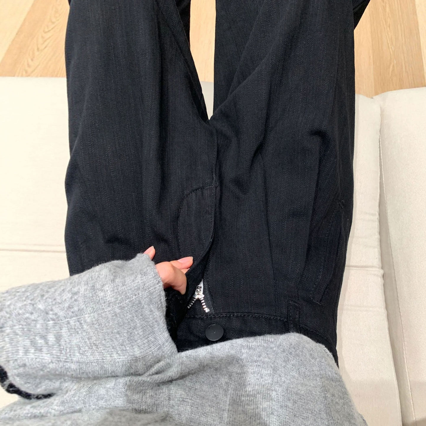 特大码女装胖mm黑色高级感高腰直筒牛仔裤女韩系穿搭气质阔腿裤子,女装/女士精品,大码裤装,淘宝优惠券,粉丝福利购,淘宝优惠卷