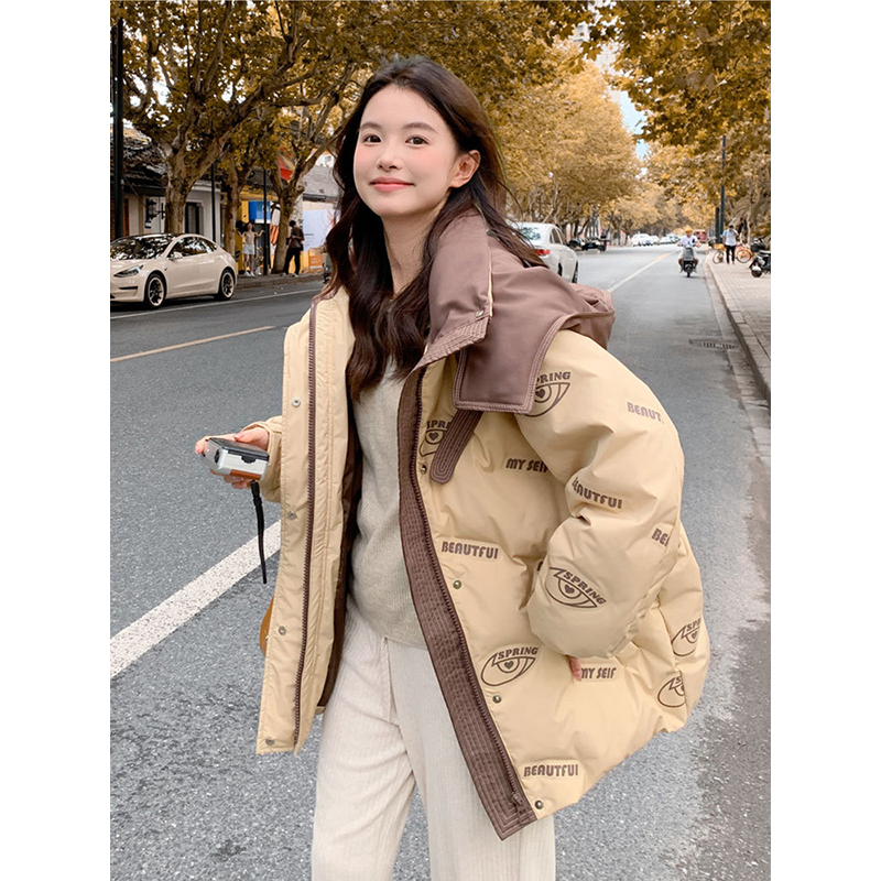 特大码韩系ins加厚洋气面包服女