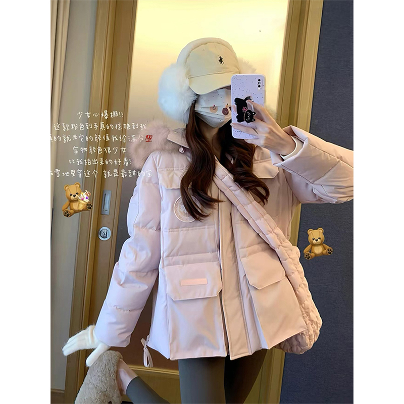 特大码韩系ins百搭保暖派克服女