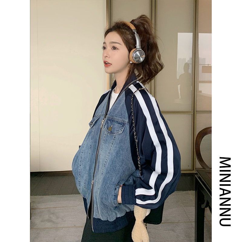 大码胖mm宽松休闲运动棒球服女
