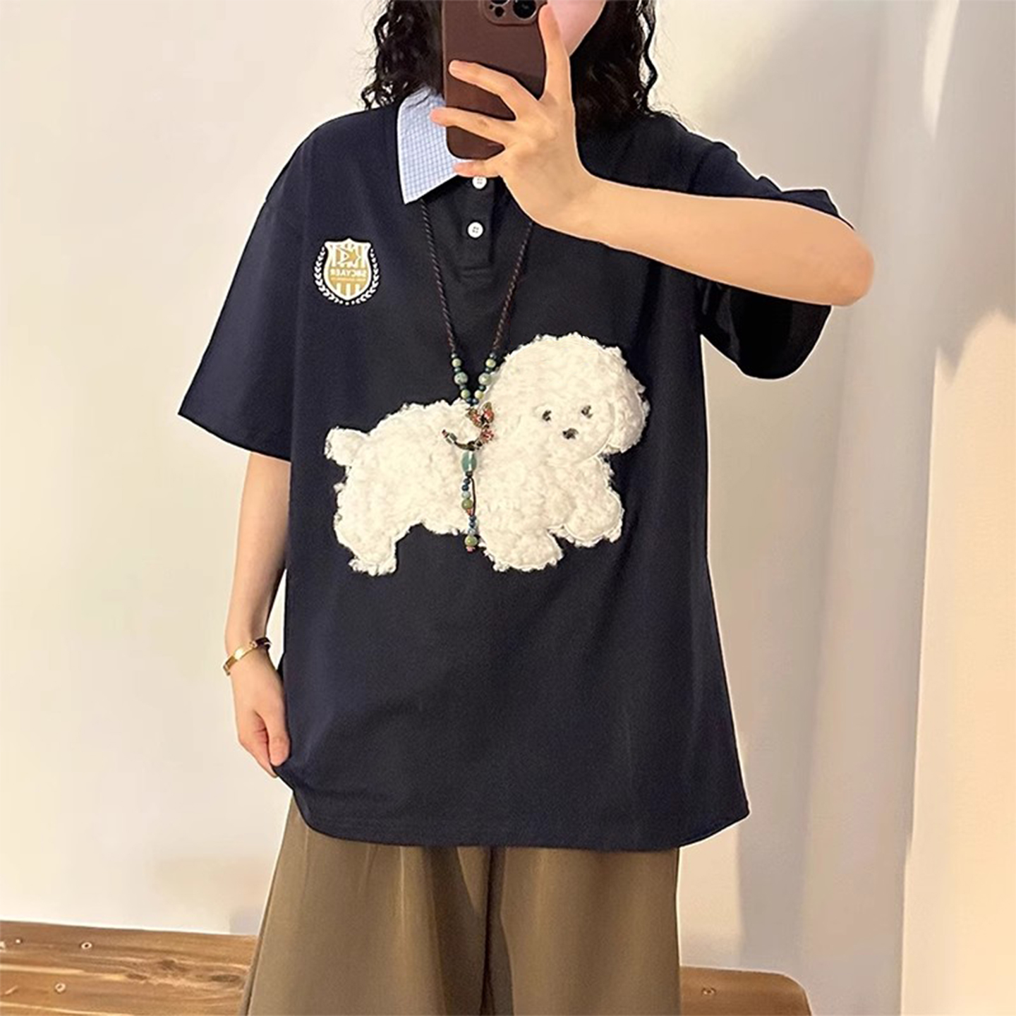 胖mm大码女装趣味减龄学生上衣女