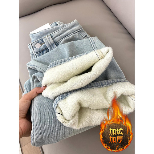 特大码韩系百搭ins显瘦加绒女裤