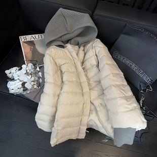 300斤特大码 胖mm韩系学院风排骨棉服女胖mm宽松加厚保暖连帽外套