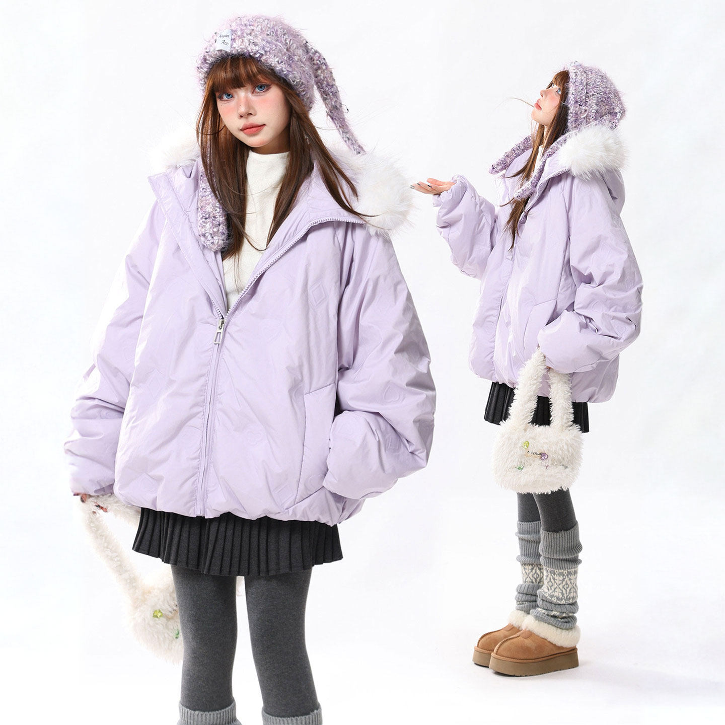 胖mm特大码女装高级感独特绝美厚外套过冬韩系穿搭连帽保暖棉服女,女装/女士精品,大码棉服,淘宝优惠券,粉丝福利购,淘宝优惠卷