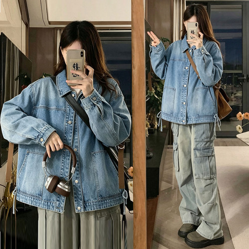 特大码胖mm韩系ins风宽松外套女