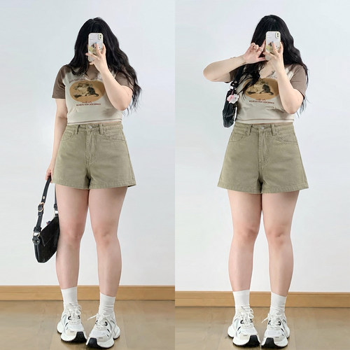 大码女装时尚百搭梨型显瘦裤子女