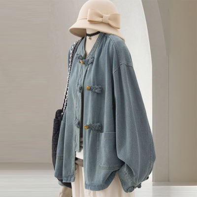 特大码胖mm气质百搭国风夹克外套