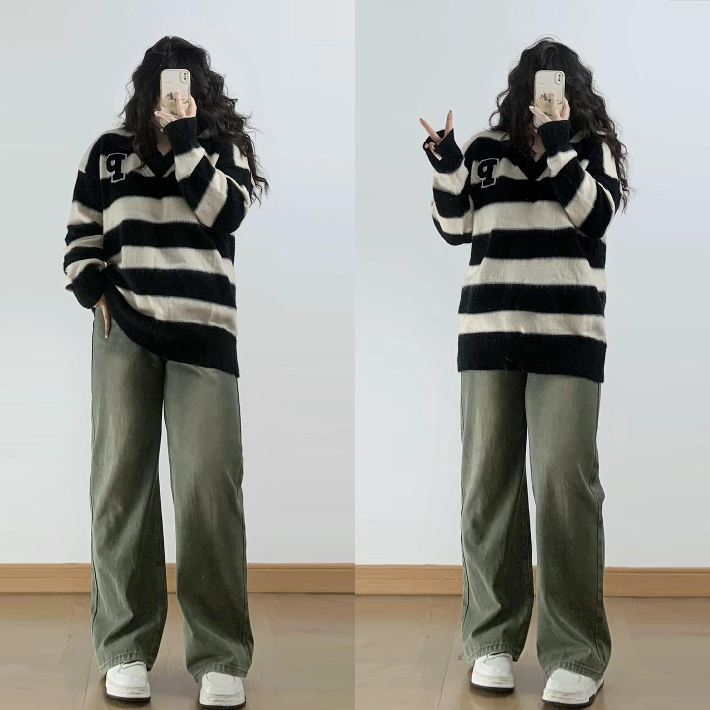 300斤大码女装胖mm绿色高腰直筒牛仔裤女美式宽松休闲阔腿长裤子,女装/女士精品,大码裤装,淘宝优惠券,粉丝福利购,淘宝优惠卷