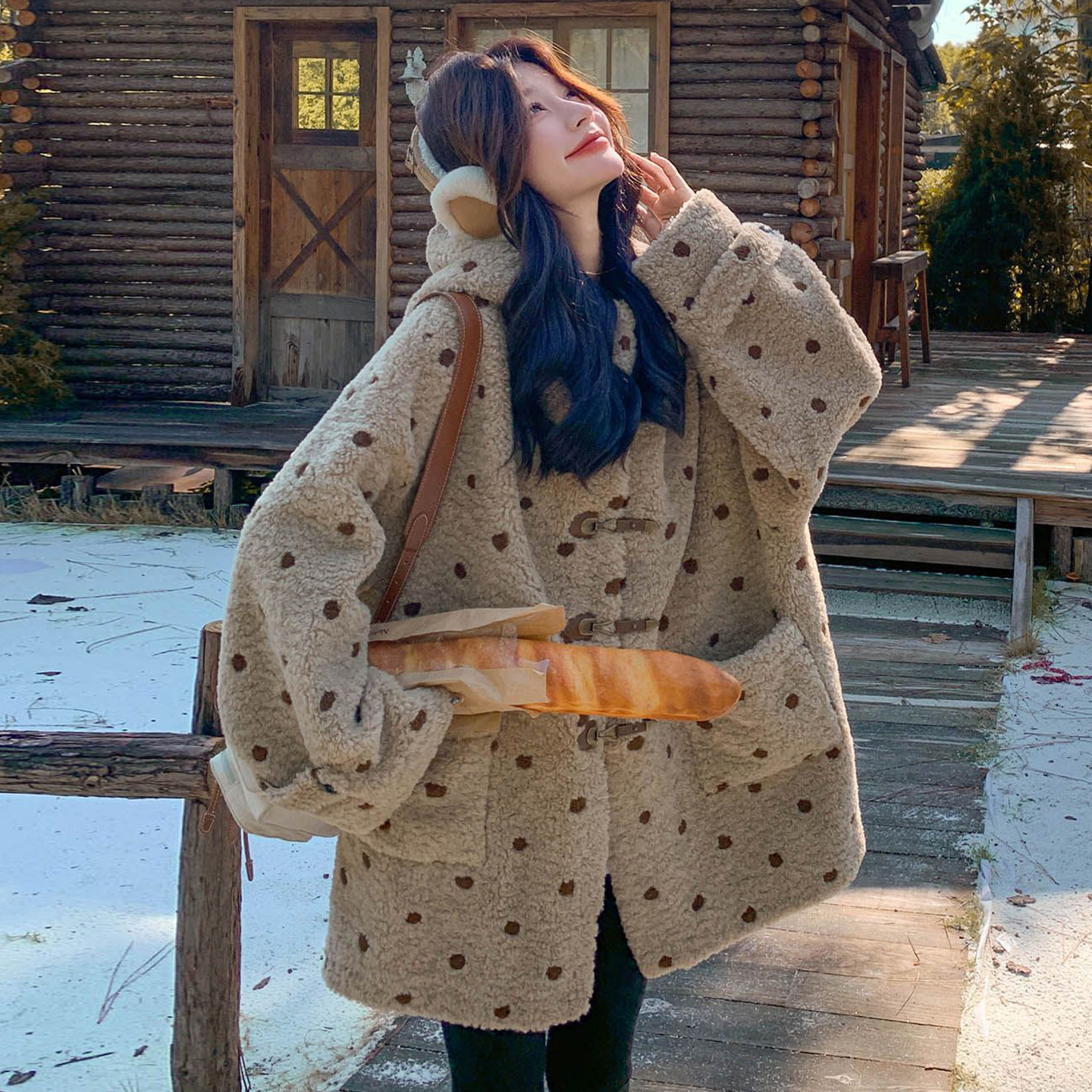 300斤特大码宽松慵懒风棉衣外套