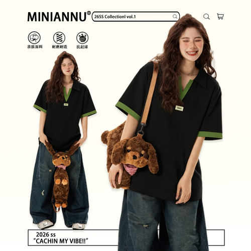 大码女装胖mm巨好看的短袖上衣女