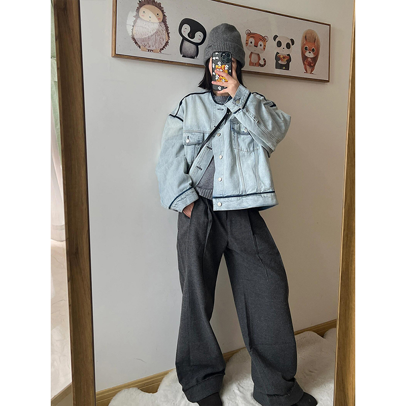 特大码美式ins宽松休闲个性外套