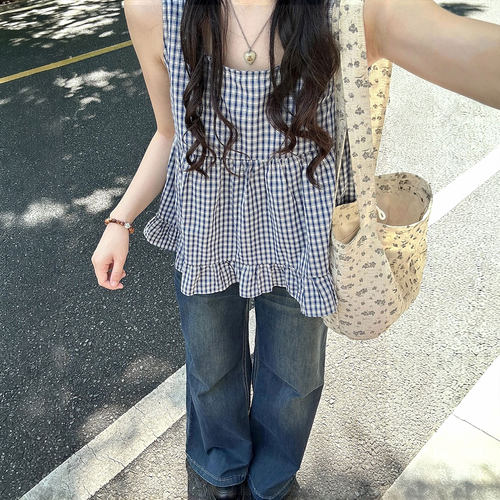 特大码超火小众不撞款吊带背心女